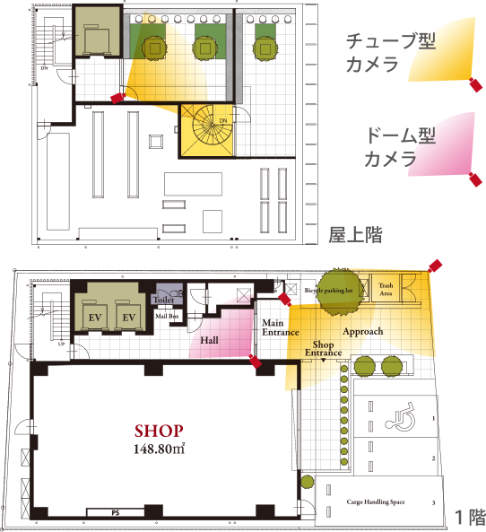 防犯カメラ設置図